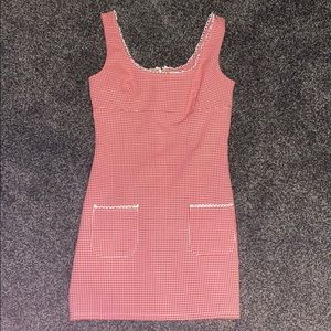 Short red and white dress!